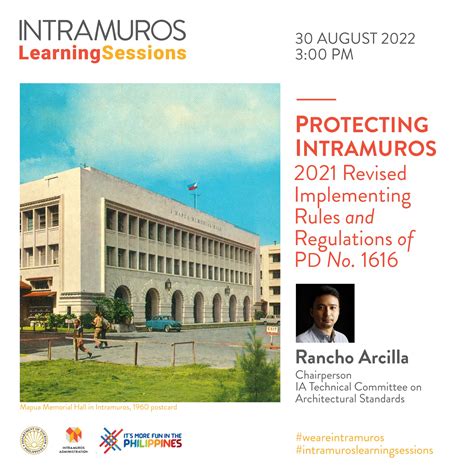 Rules and Regulations in Intramuros.